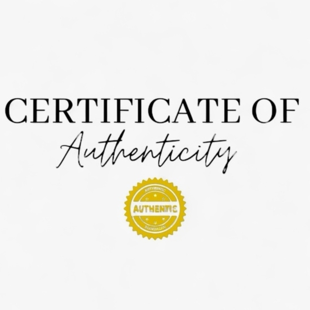 Certificate of Authenticity with Gold Seal